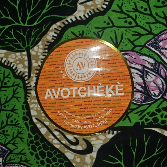 Green and Purple Fabric - Picture 3 of 10